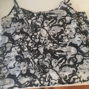 America Apparel Cropped Cat Tank